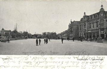 Zuiderplein - Leeuwarden. - 1906 gelopen beschikbaar voor biedingen