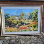 Schilderij met lijst landschap prent, Antiek en Kunst, Kunst | Schilderijen | Klassiek, Ophalen