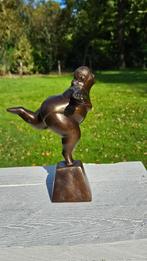 DIKKE DAME / bronzen beeld / linkerbeen naar achter, Ophalen of Verzenden