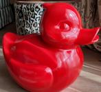 Spaarpot rode badeend - XL badeend - polystone badeend, Verzamelen, Nieuw, Kunststof, Dier, Ophalen