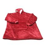 Rode dekentrui deken trui dikke plaid fleece heren dames, Verzenden, Nieuw, Rood