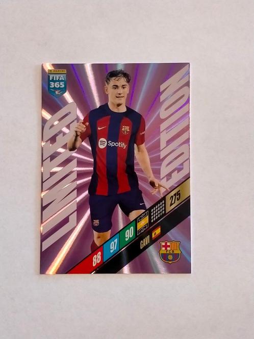 Fifa365 Fifa 365 2024 Adrenalyn voetbal Gavi Panini, Hobby en Vrije tijd, Verzamelkaartspellen | Overige, Gebruikt, Losse kaart