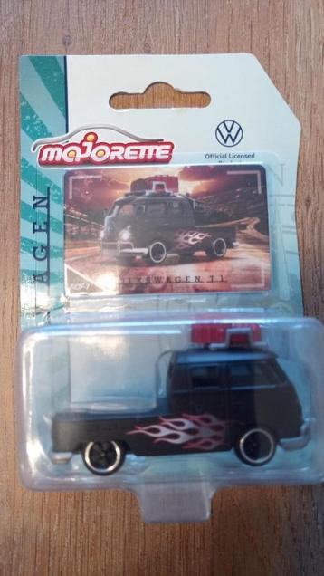 MAJORETTE VW T1 PICKUP FLAME BLACK VW ORGINALS PREMIUM 1:63  beschikbaar voor biedingen