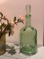 Oude groen glazen wijn karaf, Ophalen of Verzenden