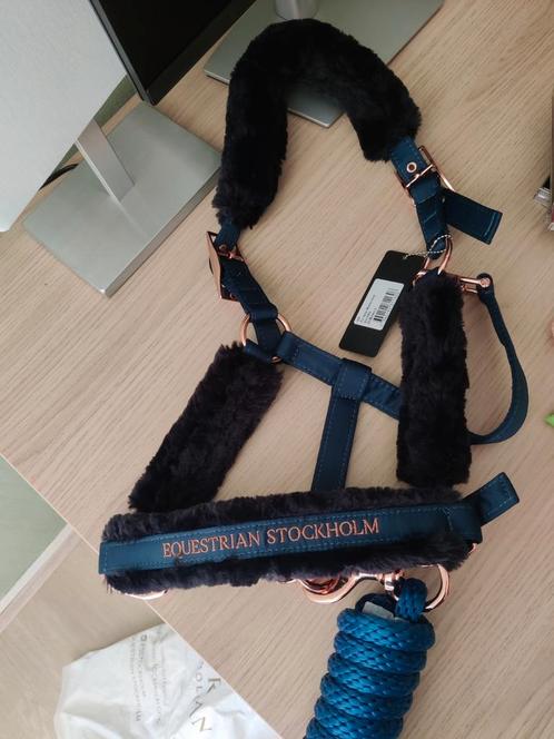 Equestrian Stockholm Monaco blue halster Full, Dieren en Toebehoren, Paarden en Pony's | Hoofdstellen en Tuigage, Nieuw, Overige soorten