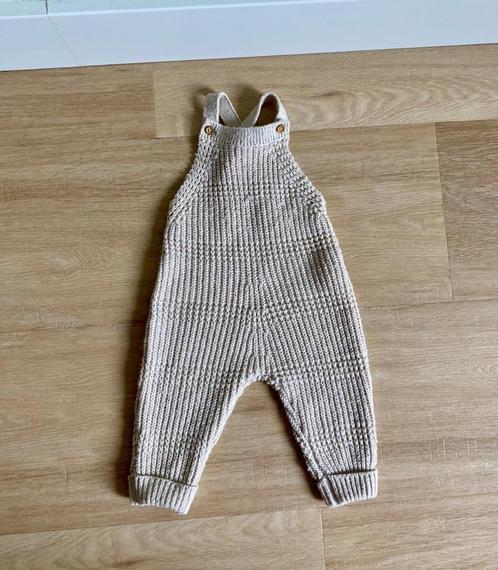 Z.g.a.n. Beige tricot, tuinbroek / jumpsuit / pakje, Zara 68, Kinderen en Baby's, Babykleding | Maat 68, Zo goed als nieuw, Jongetje of Meisje