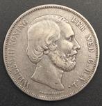 1872 Rijksdaalder Willem 3 (2), Koning Willem III, Zilver, Ophalen of Verzenden, Losse munt