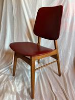 4 Vintage Eetkamerstoelen, Ophalen, Zo goed als nieuw, Vier, Rood