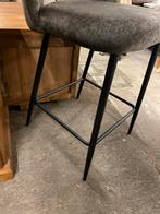 Nieuw! Grijs stoffen barkruk hoogte 68cm, Ophalen, ., 60 tot 90 cm, Zo goed als nieuw