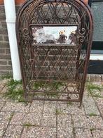 Nostalgisch origineel Frans wijnrek, Huis en Inrichting, Woonaccessoires | Wijnrekken, Gebruikt, 50 tot 75 cm, 15 tot 25 flessen