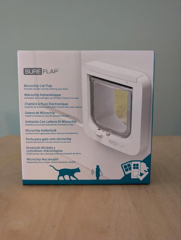 Sureflap Microchip Kattenluik - Kattendeur - Wit, Dieren en Toebehoren, Katten-accessoires, Nieuw, Ophalen of Verzenden