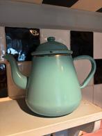 Lichtgroene emaile theepot, Antiek en Kunst, Ophalen of Verzenden