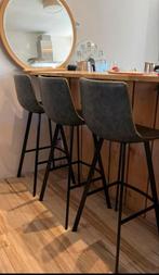 3 barkrukken, Huis en Inrichting, Barkrukken, 3 krukken, Ophalen, Zo goed als nieuw, 60 tot 90 cm