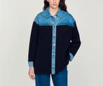 Sandro cardicoat , maat 1, Sandro, Ophalen of Verzenden, Zo goed als nieuw, Blauw
