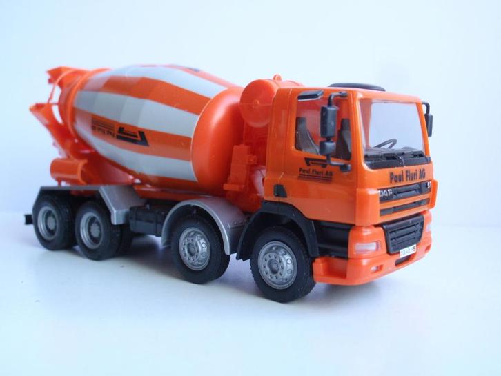 HERPA DAF CF betonmixer FLURI (CH), Hobby en Vrije tijd, Modelauto's | 1:87, Zo goed als nieuw, Bus of Vrachtwagen, Herpa, Ophalen of Verzenden