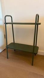 Groen metalen side table/ plantenrek, Huis en Inrichting, Ophalen, 50 tot 100 cm, Zo goed als nieuw, 25 tot 50 cm