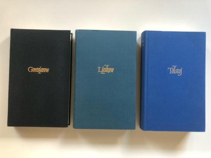 Russische Bibliotheek restanten: Gontsjarow/Ljeskow/Tolstoj, Boeken, Literatuur, Zo goed als nieuw, Ophalen of Verzenden