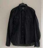 H&M Overhemd blouse lange mouw zwart maat M 39/40, Zwart, Zo goed als nieuw, H&M, Halswijdte 39/40 (M)