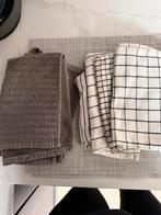 Keukenlinnen Set: Placemats, Theedoeken & Handdoeken, Ophalen of Verzenden, Gebruikt, Grijs, Theedoek of Handdoek