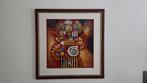 Twee schilderijen Mexicaanse schilder B. Long, Antiek en Kunst, Kunst | Schilderijen | Abstract, Ophalen