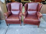 2x klassieke schapenleren muylaert oor fauteuil + BEZORGING