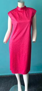 Vintage fuchsia Asian look jurk maat 38, Maat 38/40 (M), Verzenden, Vintage, Knielengte