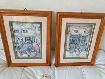 Set Anton Pieck schilderijen (3D) beschikbaar voor biedingen