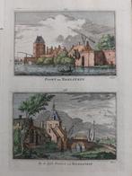 175-176 / Poort en by de Issel poort IJsselstein, Antiek en Kunst, Kunst | Etsen en Gravures, Ophalen of Verzenden