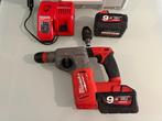 Hakhamer Milwaukee M18 CHX met 2x 9A accu`s, Ophalen, Boor- en/of Breekhamer, Variabele snelheid, Gebruikt