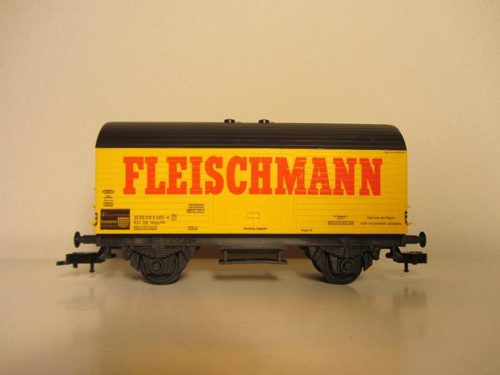 Fleischmann 5022 - gesloten goederenwagon "Fleischmann", Hobby en Vrije tijd, Modeltreinen | H0, Gebruikt, Wagon, Gelijkstroom