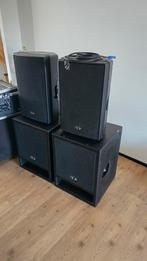 Dynacord D-Lite Set: 2x 15.3 Tops & 2x 18" Subs, Ophalen of Verzenden, Gebruikt, Audio