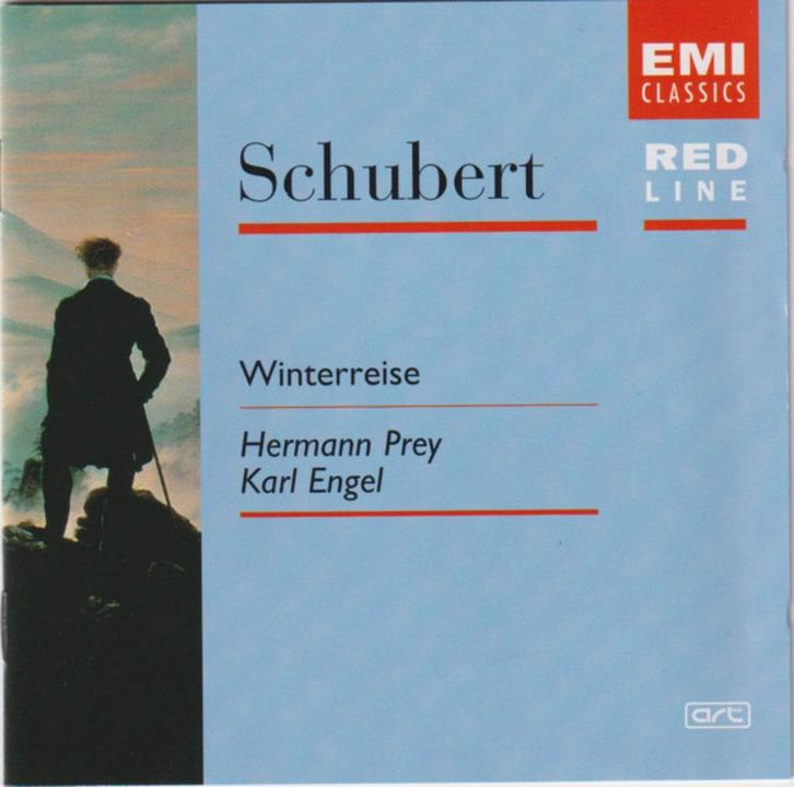 SCHUBERT Winterreise CD PREY ENGEL EMI RED NIEUWSTAAT, Cd's en Dvd's, Cd's | Klassiek, Zo goed als nieuw, Vocaal, Romantiek, Ophalen of Verzenden