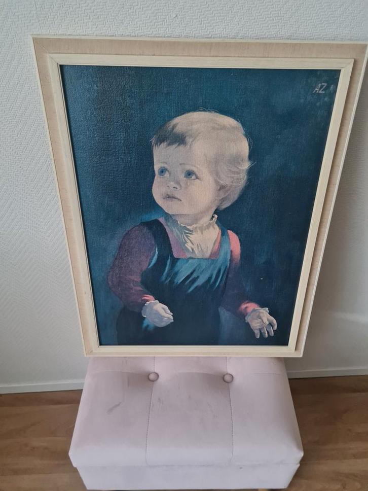 schilderij van een kind, Antiek en Kunst, Kunst | Schilderijen | Klassiek, Ophalen