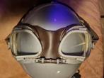 Engelse piloten bril WW2 en jaren 60 moter helm, Motoren, Overige merken, M, Ophalen of Verzenden, Tweedehands