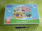Nieuw in verzegelde doos: Peppa Pig 4 in 1 puzzel "Kerst", Ophalen of Verzenden, 10 tot 50 stukjes, Nieuw
