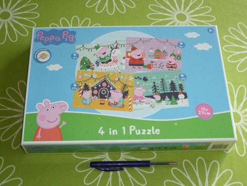 Nieuw in verzegelde doos: Peppa Pig 4 in 1 puzzel "Kerst", Kinderen en Baby's, Speelgoed | Kinderpuzzels, Nieuw, 10 tot 50 stukjes