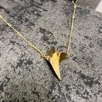 14 karata gouden ketting collier nugget model