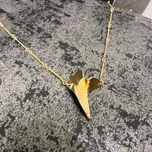 14 karata gouden ketting collier nugget model, Sieraden, Tassen en Uiterlijk, Kettingen, Nieuw, Goud, Ophalen of Verzenden