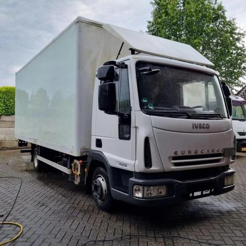 Iveco ML75 E18 manual gearbox...... 180 pk met laadklep, Auto's, Vrachtwagens, Bedrijf, Te koop, Iveco, Diesel, Wit, BTW verrekenbaar