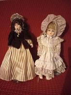 2 SIERPOPPEN 45 cm hoog sierpoppen uit een verzameling, Verzamelen, Poppen, Ophalen of Verzenden, Zo goed als nieuw, Pop