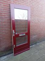 Hardhouten voordeur 92.5x209.5 dubbel glas  bh40cm, 80 tot 100 cm, Ophalen of Verzenden, 200 tot 215 cm, Glas