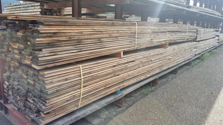 Vloerdelen schroten planken dakbeschot wandbekleding ( 056 ), Doe-het-zelf en Verbouw, Hout en Planken, Gebruikt, Plank, Overige houtsoorten