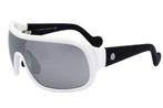 Nieuwe Moncler zonnebril ML0047 23C, Overige merken, Zonnebril, Wit, Nieuw