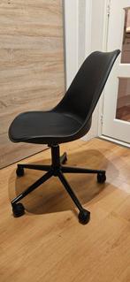 In hoogte verstelbare bureaustoel, Ophalen, Gebruikt, Zwart, Bureaustoel