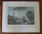 Nr C235: Ingekleurde gravure De Oude Kerk, Ophalen of Verzenden