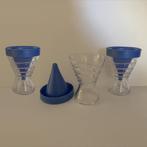 Zeldzame Italiaanse Bormioli Rocco ICE GLASS - 3 stuks, Huis en Inrichting, Keuken | Servies, Glas of Glazen, Gebruikt, -, -