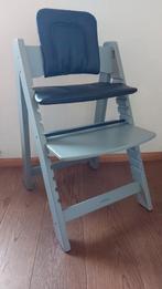 Kidsmill Up! Kinderstoel Stone Green met leren bekleding, Ophalen, Gebruikt