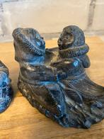 Beeldjes eskimo verzamelen wolf sculpture, Ophalen of Verzenden