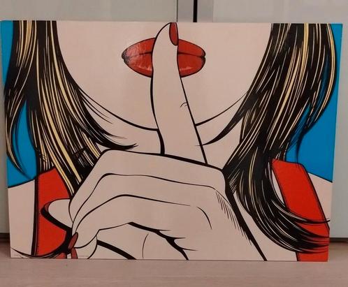 Pop art Deborah Azzopardi. Ssshhh & slammmm. IKEA '90, Antiek en Kunst, Kunst | Schilderijen | Abstract, Ophalen of Verzenden
