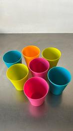 Bekers plastic 7 stuks, Ophalen of Verzenden, Gebruikt, Beker of Kan
